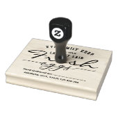 Tampons Encreurs Vintage script Personalized egg carton stamp (Tampon)