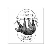 Tampons Encreurs Vintage Sloth, Livre Ex Libris Moderne (Impression)