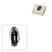 Tampons Encreurs Virgen de Guadalupe noir et blanc (Tamponné)