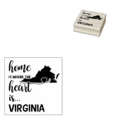 Tampons Encreurs Virginia home est le coeur (Tamponné)