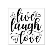 Tampons Encreurs Vivre Rire Amour Coeur Doodle Timbre en caoutchouc (Impression)