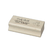 Tampons Encreurs Vol Cartoon Dove Bird Adresse de retour (Tampon)