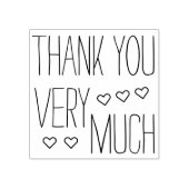 Tampons Encreurs Vos propres paroles et messages : MERCI BEAUCOUP (Impression)