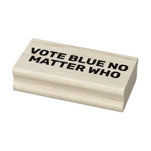 Tampons Encreurs Vote Bleu Peu Importe Qui Personnalise Le Texte