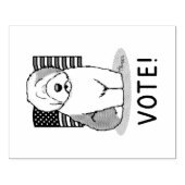 Tampons Encreurs Votez ! Vieux anglais Sheepdog Grey 1 mignon polit (Impression)