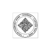 Tampons Encreurs Votre code QR et votre Modèle de timbre en caoutch (Impression)