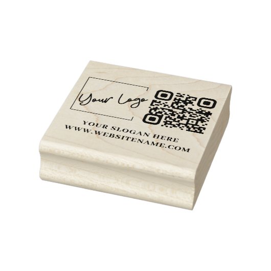 Tampons Encreurs Votre logo d'entreprise Code Qr Timbre en caoutcho (Tampon)