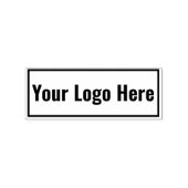 Tampons Encreurs Votre logo ici Rectangle Timbre en caoutchouc (Impression)