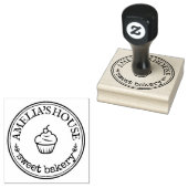 Tampons Encreurs Votre logo Rustic Round (Tamponné)