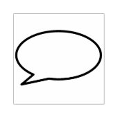 Tampons Encreurs Votre message Voix Bubble Amusant Retro Comique Li (Impression)