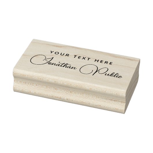 Tampons Encreurs Votre modèle de nom de script de texte manuscrit h (Tampon)