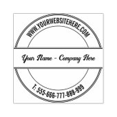 Tampons Encreurs Votre nom Site Web Téléphone Police moderne Timbre (Impression)