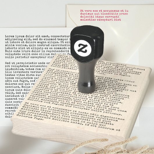 Tampons Encreurs Votre texte Machine à écrire en caoutchouc géante 