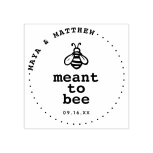 Tampons Encreurs Voulant Être Miel Abeille Mariage
