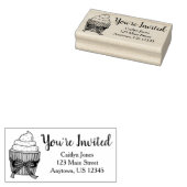 Tampons Encreurs Vous êtes invité Cupcake Baby shower nuptial Sprin (Tamponné)