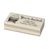 Tampons Encreurs Vous êtes invité Cupcake Baby shower nuptial Sprin (Tampon)