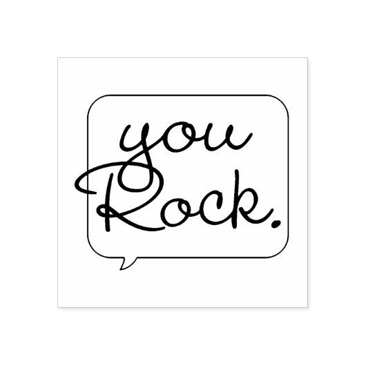 Tampons Encreurs Vous Rock Discours Bubber Art Timbre (Impression)