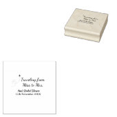 Tampons Encreurs Voyager douche nuptiale ajouter nom date de manque (Tamponné)