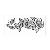 Tampons Encreurs VRAI serpent d'amour sur Rose (Impression)