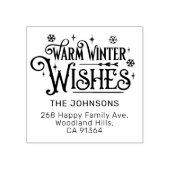 Tampons Encreurs Warm Winter Wings adresse de retour (Impression)