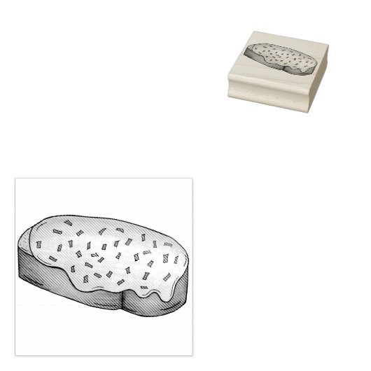 Tampons Encreurs Welsh Rarebit Savoureux Fromage Toast British Food (Tamponné)