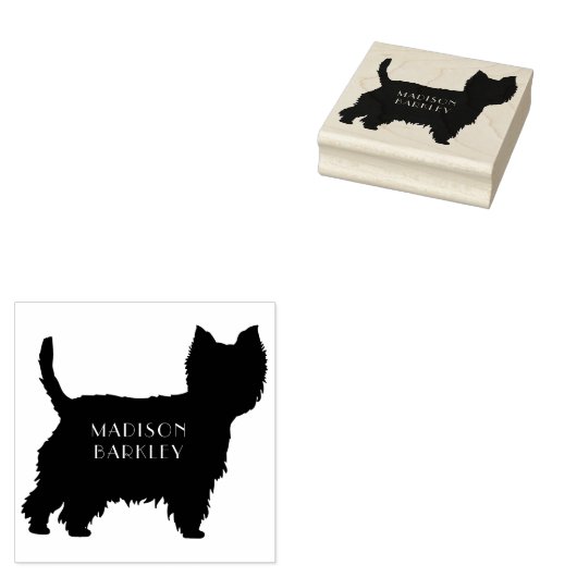 Tampons Encreurs West Highland Terrier Chien Chien Chien Chien Chio (Tamponné)