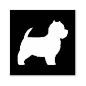 Tampons Encreurs West Highland White Terrier Westie Chien Silhouett (Impression)
