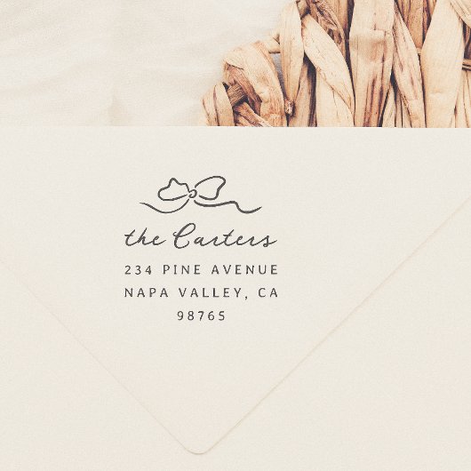 Tampons Encreurs Whimsical Doodle Bow Adresse de famille