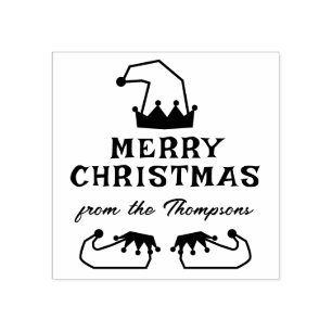 Tampons Encreurs Whimsical Elf Casquette & Chaussures Joyeux Noël d