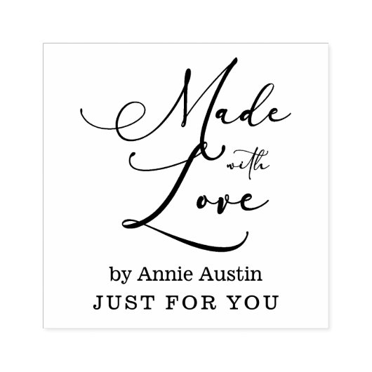 Tampons Encreurs Whimsical Made with Love for Business (Impression)