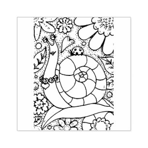 TAMPONS ENCREURS WHIMSY GARDEN SNAIL & LADYBUG, BUG'S FLOWER GARDEN