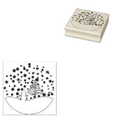 Tampons Encreurs White Christmas Winter Wonderland Snowman Tree (Tamponné)