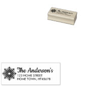 Tampons Encreurs Winter Snowflon Nom Adresse de retour (Tamponné)