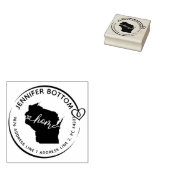 Tampons Encreurs Wisconsin Déplacement de l'adresse de retour (Tamponné)