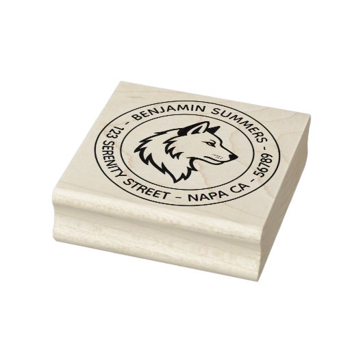 Tampons Encreurs Wolf Head Profile Round Address (Tampon)