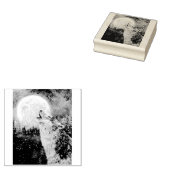 Tampons Encreurs Wolf Howl et Moon Timbre en caoutchouc d'hiver (Tamponné)