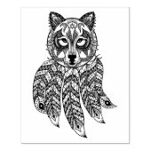 Tampons Encreurs Wolf Inspiré Avec Dreamcatcher (Impression)