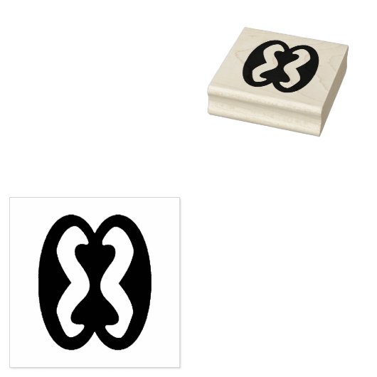 Tampons Encreurs Wood Adinkra (Relations Humaines) Timbre en caoutc (Tamponné)