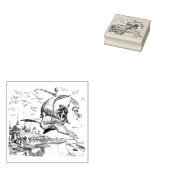 Tampons Encreurs WQ CAOUTCHOUC : Bateau à cygne magique (Tamponné)