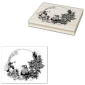 Tampons Encreurs Wreath de la souris de Noël (Tamponné)