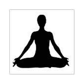 TAMPONS ENCREURS YOGA FILLE POSE TAMPONS DE CAOUTCHOUC (Impression)