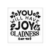 Tampons Encreurs You Will Have Joy and Gladness Inspirational Quote (Impression)