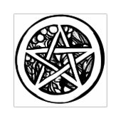 Tampons Encreurs Yule Pentacle - Symbole de solstice d'hiver païen (Impression)