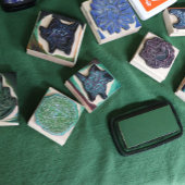 Tampons Encreurs Yule Wreath Pentacle Pagan Pentagram Holiday