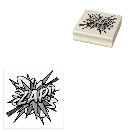 Tampons Encreurs ZAP Amusement Rétro Bande Dessinée Pop Art (Tamponné)