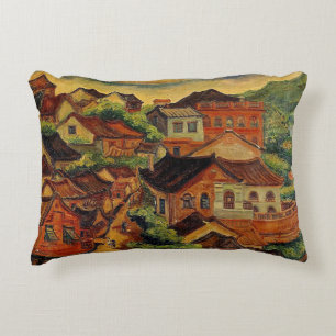 Tamsui en Chen Cheng-Po/Taiwanese  kunst Accent Kussen