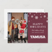 TAMUSA FEESTDAGENKAART (Voorkant / Achterkant)