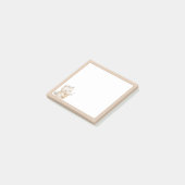 Tan Achtergrond Schattigee Kat met IJs Post-it® Notes (Schuin)
