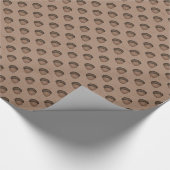 Tan Acorn Wrapping Paper Cadeaupapier (Hoek)