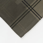 Tan and Brown Plaid 8 Photo Collage Fleece Deken (Hoek)
